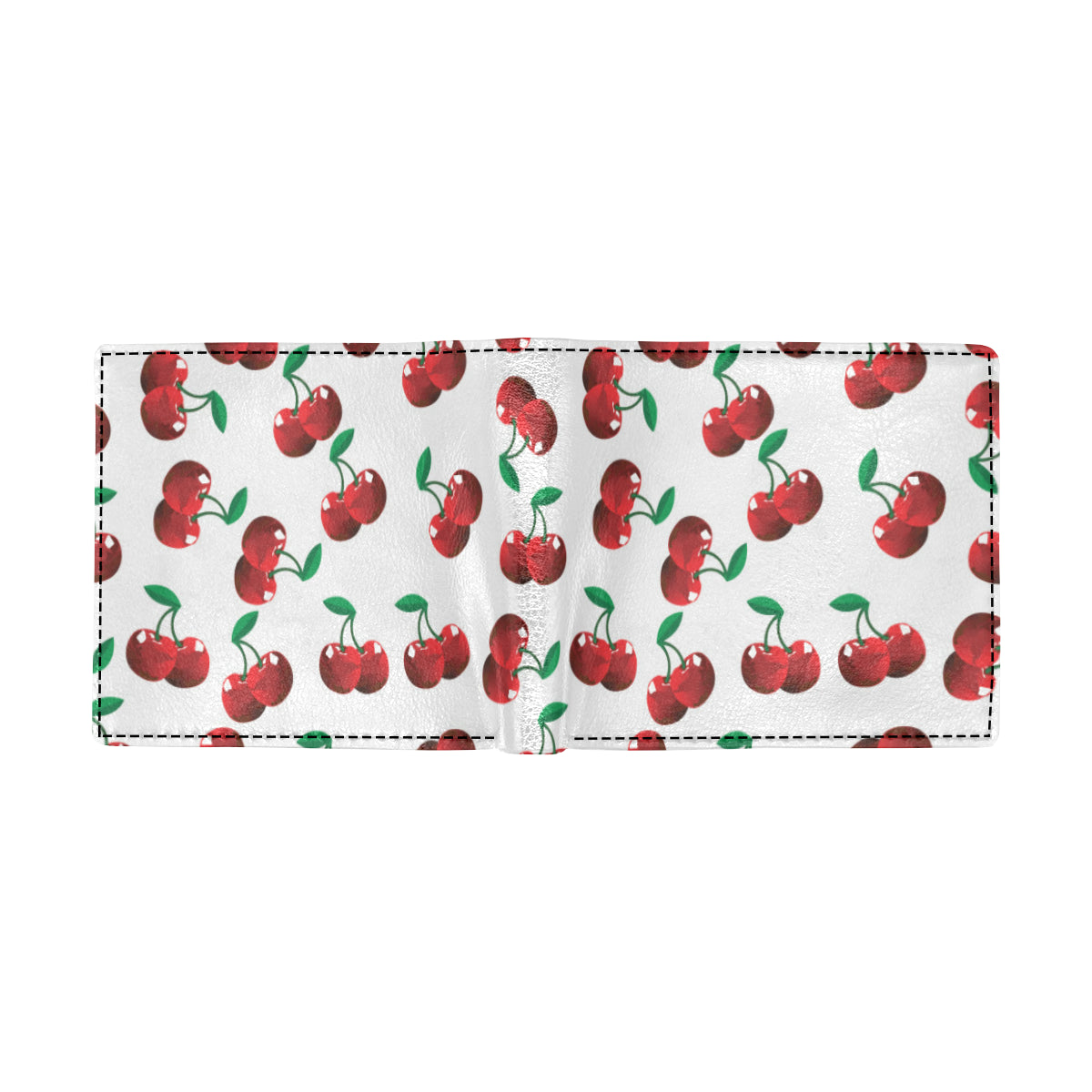 Cherry Pattern Print Design 01 Men's ID Card Wallet
