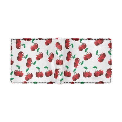Cherry Pattern Print Design 01 Men's ID Card Wallet