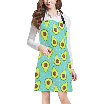 Avocado Pattern Print Design AC012 Apron with Pocket