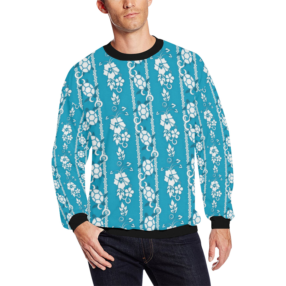 Hawaiian Themed Pattern Print Design H025 Men Long Sleeve Sweatshirt