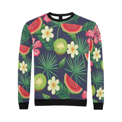 Tropical Fruits Pattern Print Design TF05 Men Long Sleeve Sweatshirt