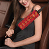 Aztec Pattern Print Design 06 Car Seat Belt Cover