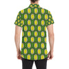 Durian Pattern Print Design DR01 Men's Short Sleeve Button Up Shirt