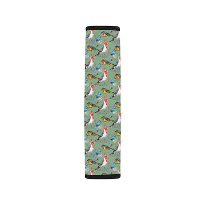 Birds Pattern Print Design 07 Car Seat Belt Cover