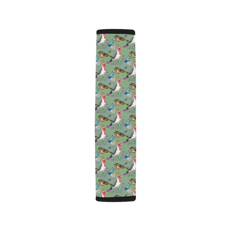 Birds Pattern Print Design 07 Car Seat Belt Cover