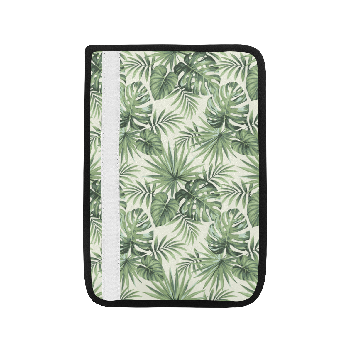 Palm Leaf Pattern Print Design A02 Car Seat Belt Cover
