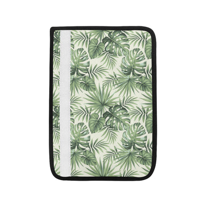 Palm Leaf Pattern Print Design A02 Car Seat Belt Cover