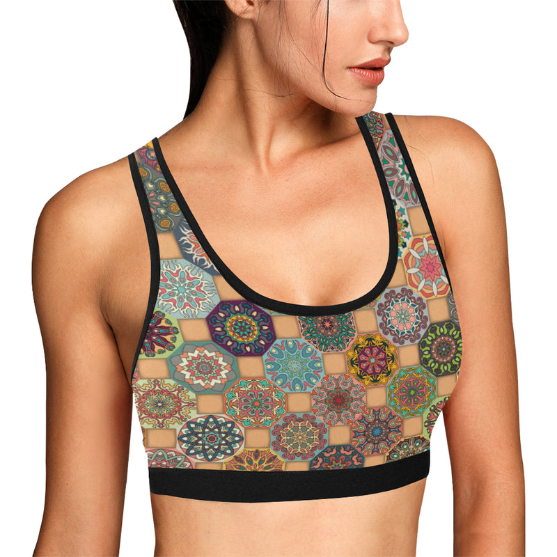 Boho Pattern Print Design 07 Sports Bra