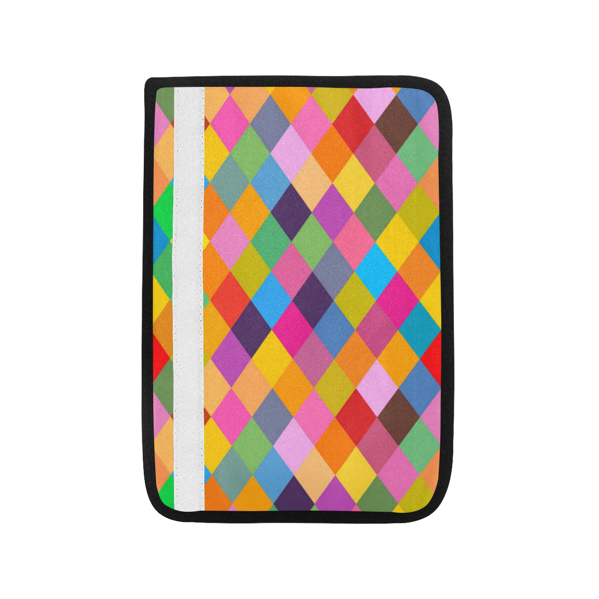 Harlequin Pattern Print Design 02 Car Seat Belt Cover