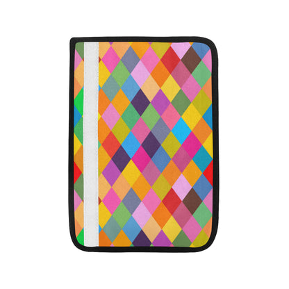 Harlequin Pattern Print Design 02 Car Seat Belt Cover