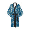 Anchor Pattern Print Design 01 Women's Short Kimono