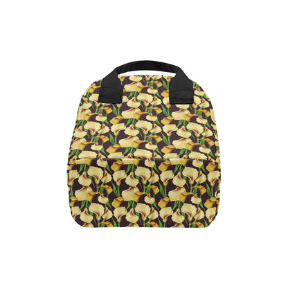 Lily Pattern Print Design LY013 Insulated Lunch Bag