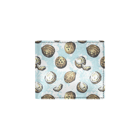 Coconut Pattern Print Design CN01 Men's ID Card Wallet