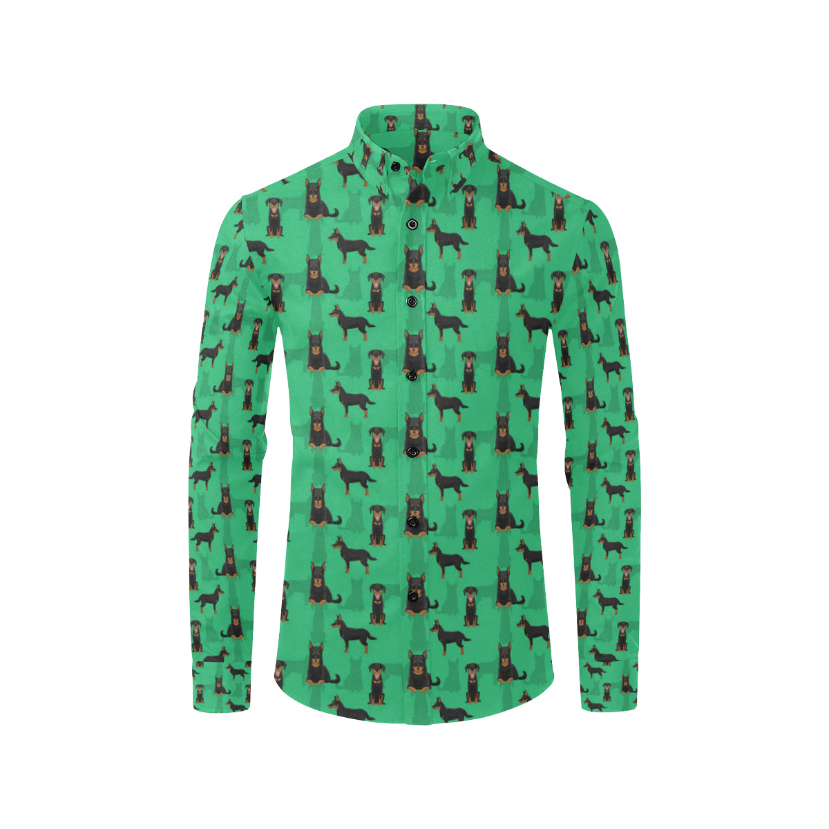 Beauceron Pattern Print Design 01 Men's Long Sleeve Shirt