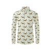 Dachshund Pattern Print Design 01 Men's Long Sleeve Shirt