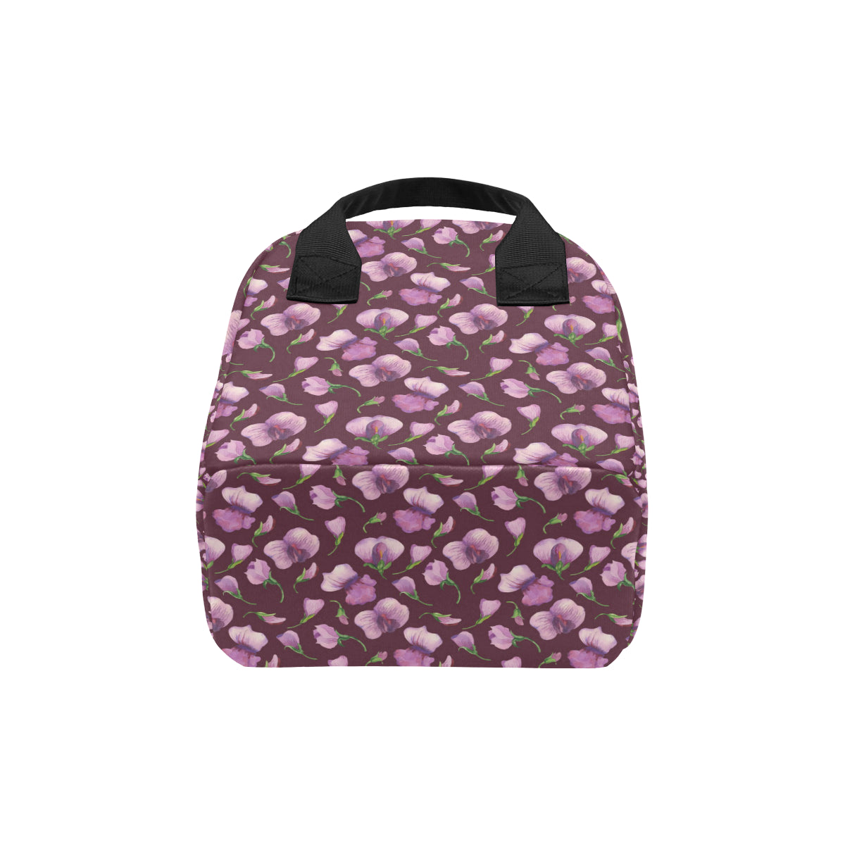 Peony Pattern Print Design PE010 Insulated Lunch Bag