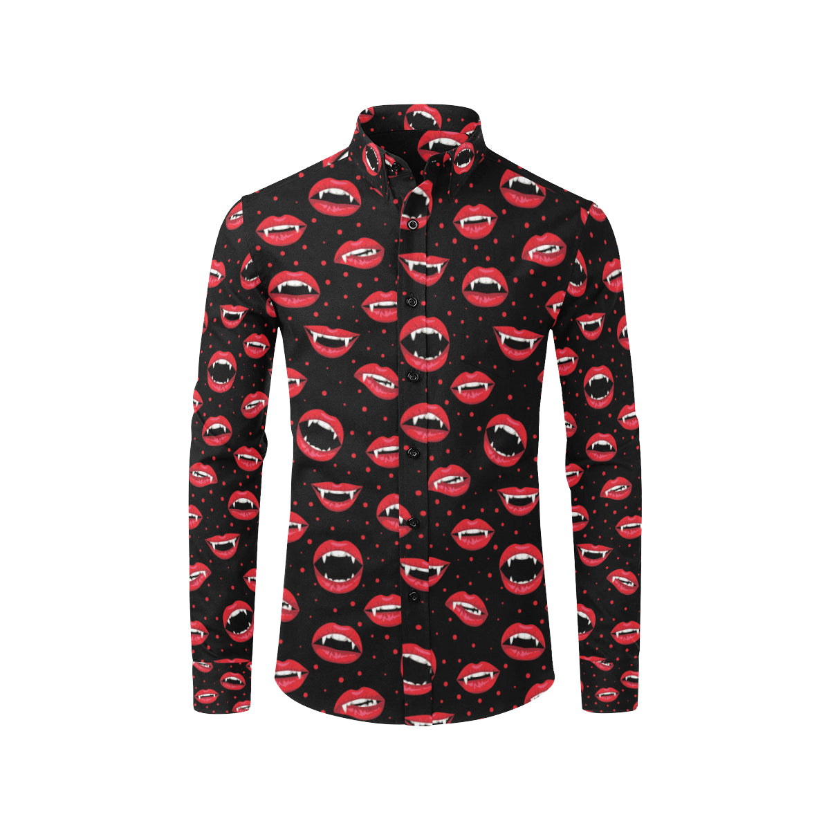 Halloween Pattern Print Design 01 Men's Long Sleeve Shirt