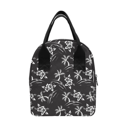 Palm Tree Pattern Print Design PT02 Insulated Lunch Bag