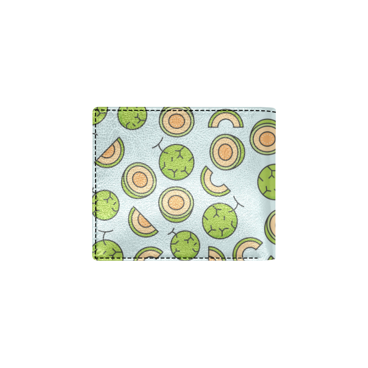 Cantaloupe Pattern Print Design 02 Men's ID Card Wallet