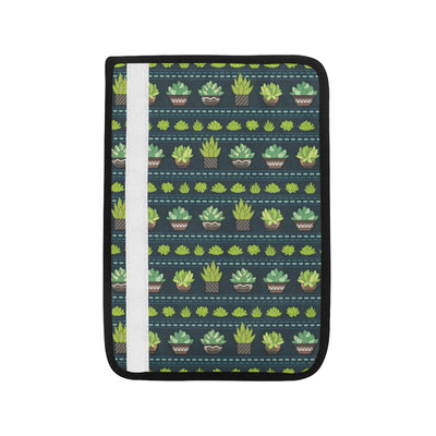 Cactus Pattern Print Design 07 Car Seat Belt Cover