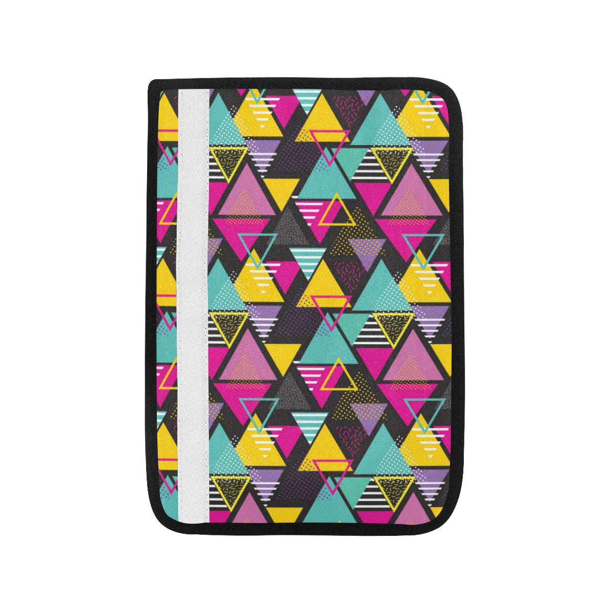 Geometric Colorful Pattern Print Design 02 Car Seat Belt Cover