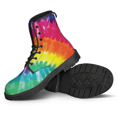 Tie Dye Women Leather Boots