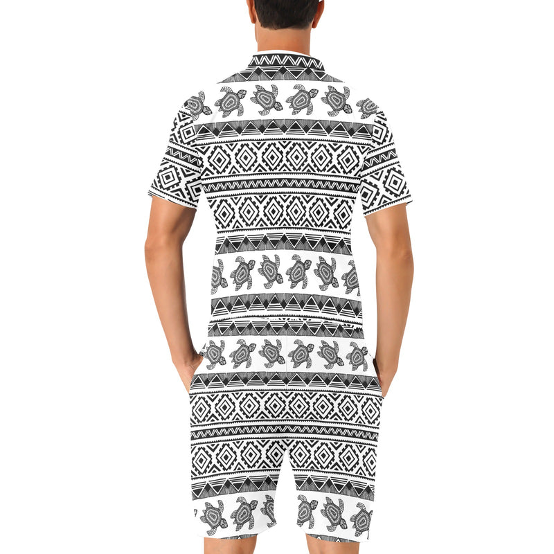 Sea Turtle Tribal Aztec Men's Romper