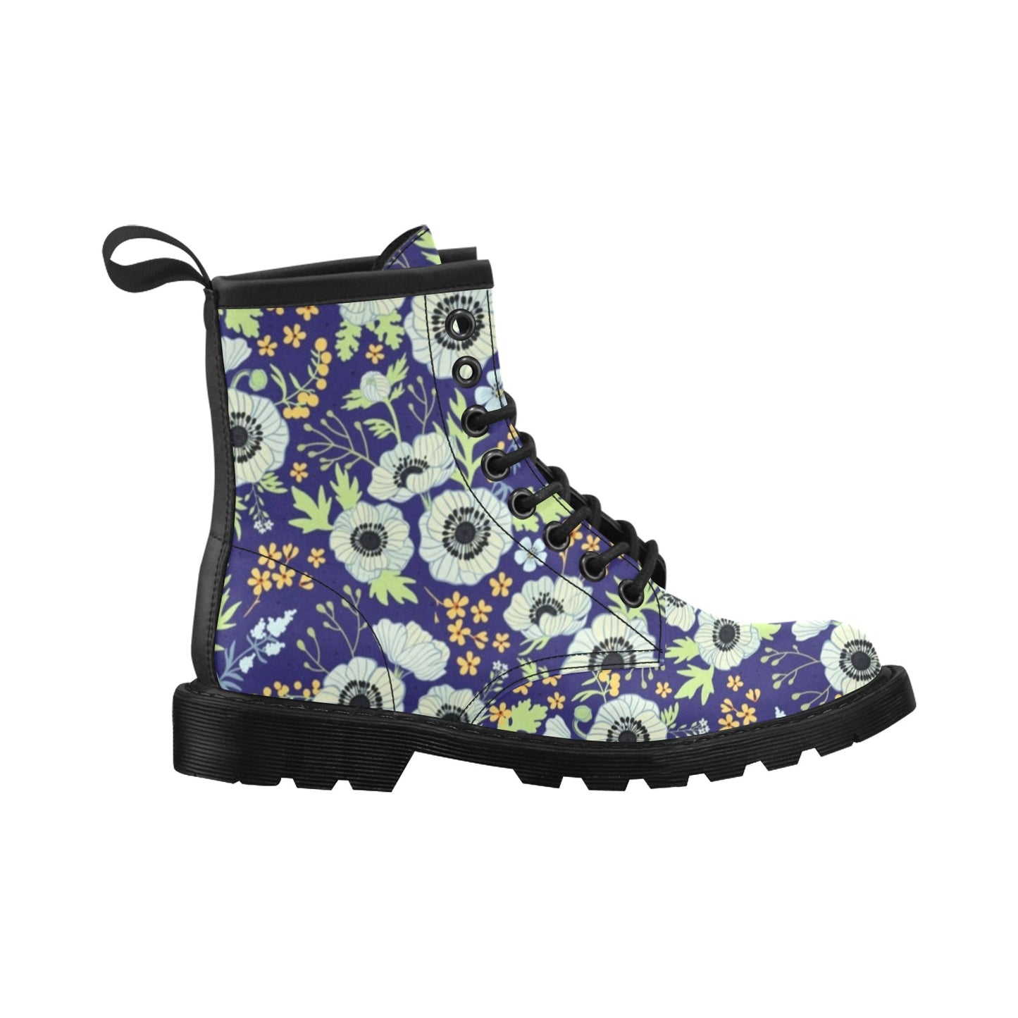 Anemone Pattern Print Design AM06 Women's Boots