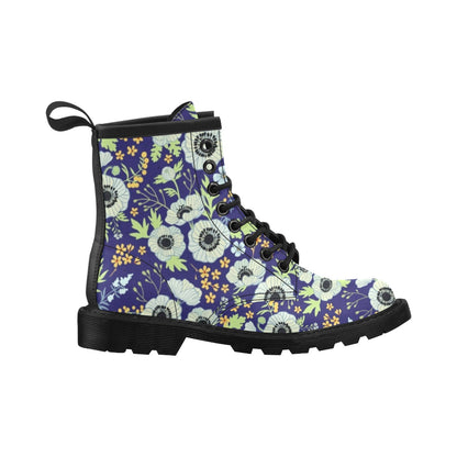 Anemone Pattern Print Design AM06 Women's Boots