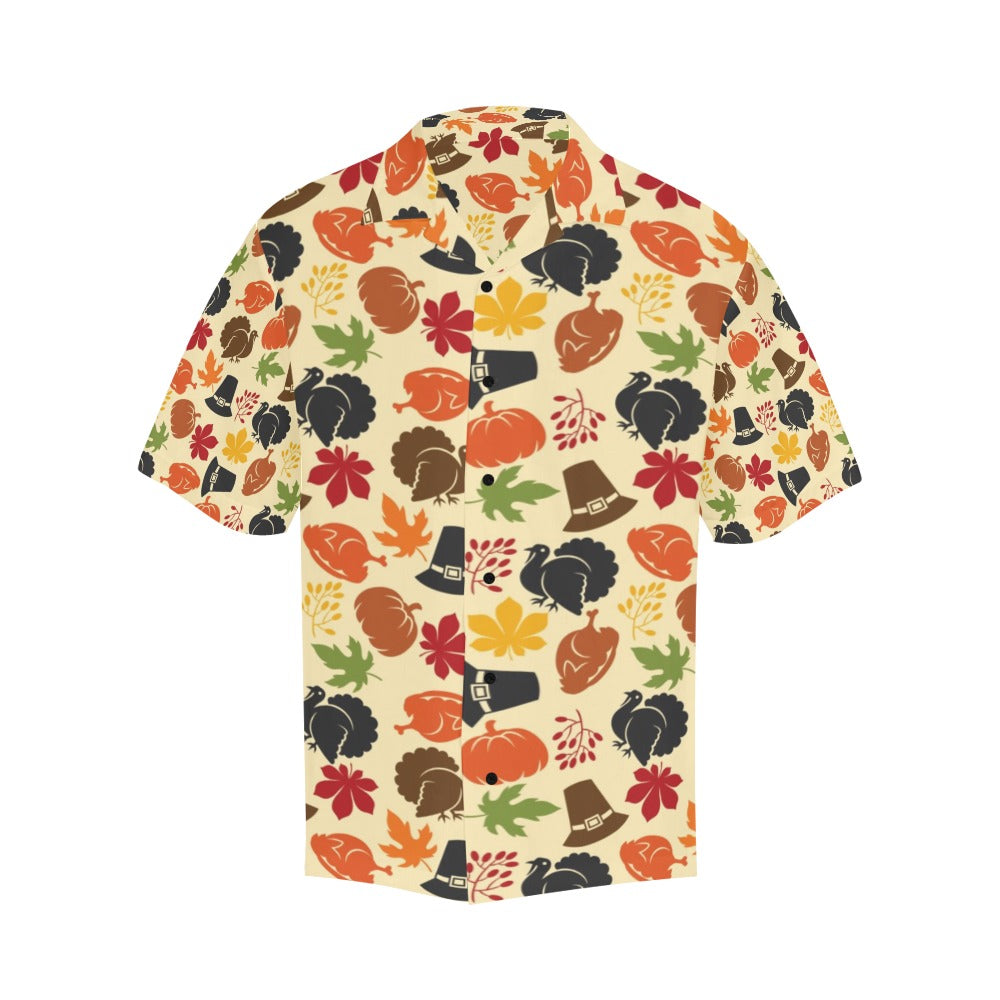 Thanksgiving Print Design LKS303 Men's Hawaiian Shirt