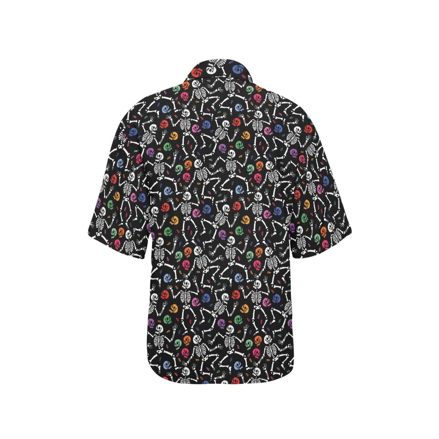 Skeleton Print Design LKS307 Women's Hawaiian Shirt