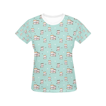 Shiba Inu Print Design LKS302 Women's  T-shirt