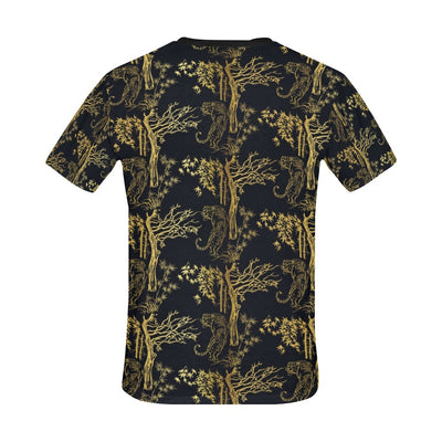 Tiger Gold Print Design LKS307 Men's All Over Print T-shirt