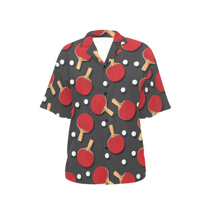 Ping Pong Pattern Print Design A05 Women's Hawaiian Shirt