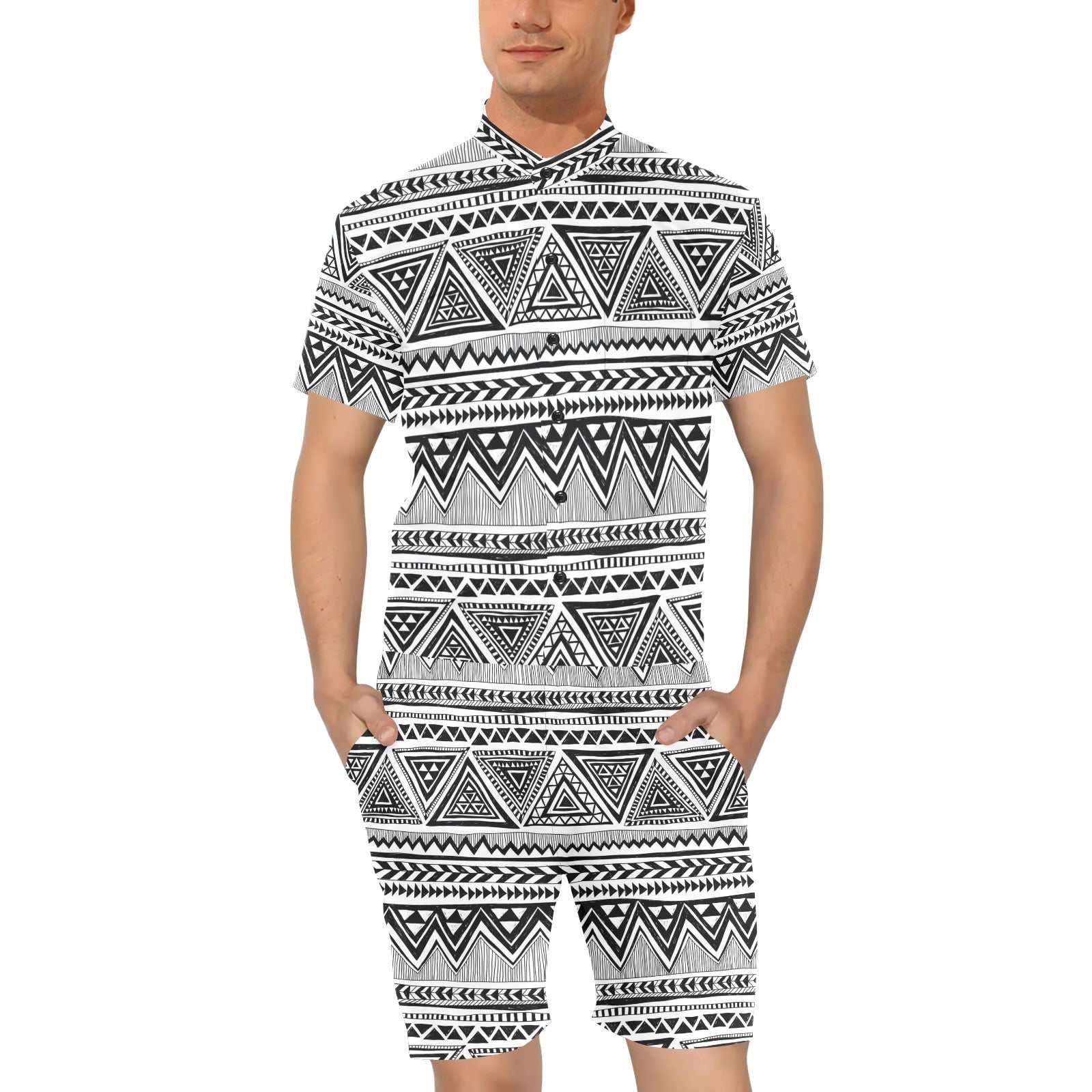 Draw Tribal Aztec Men's Romper – JorJune