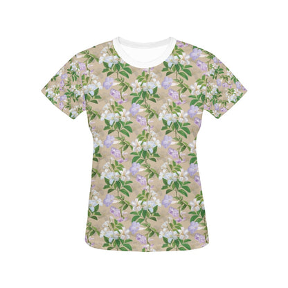 Sampaguita Print Design LKS302 Women's  T-shirt