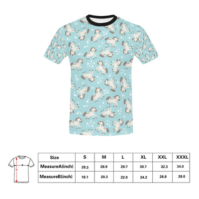 Horse Cute Print Design LKS306 Men's All Over Print T-shirt