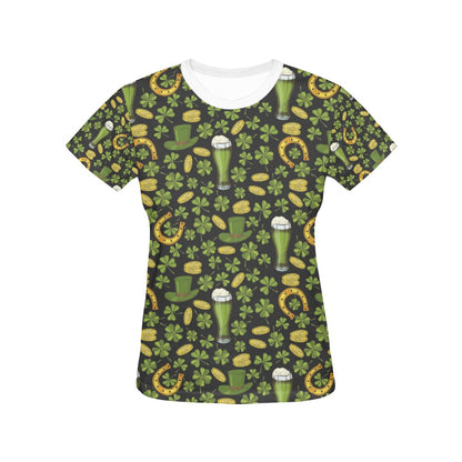 St Patricks Day Print Design LKS307 Women's  T-shirt