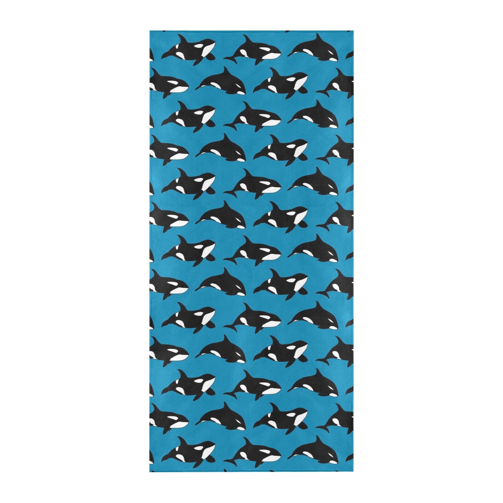 Whale Print Design LKS304 Beach Towel 32" x 71"