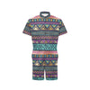 Multicolor Tribal aztec Men's Romper