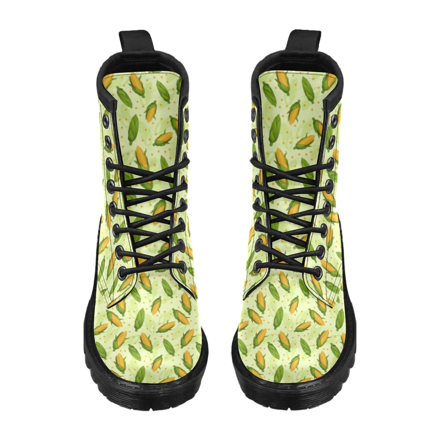 Agricultural Fresh Corn cob Print Pattern Women's Boots