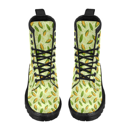 Agricultural Fresh Corn cob Print Pattern Women's Boots