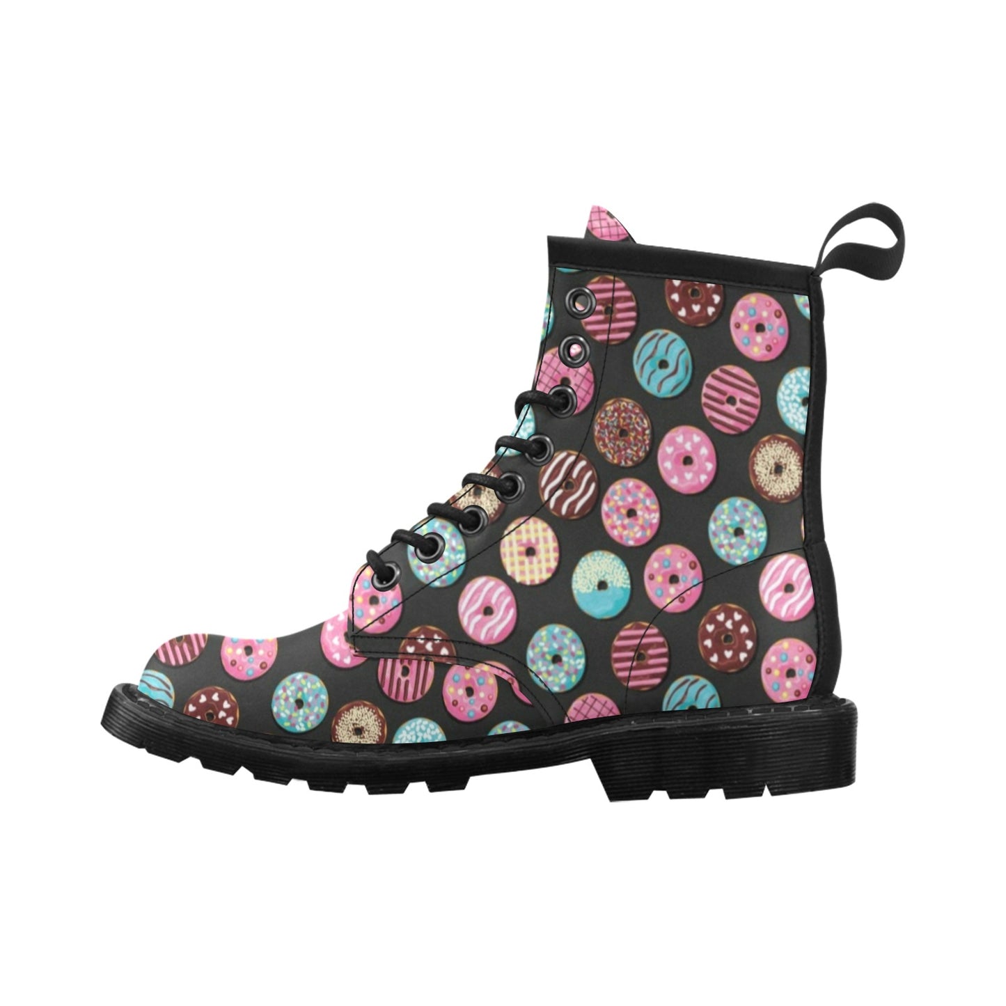 Donut Pattern Print Design DN02 Women's Boots