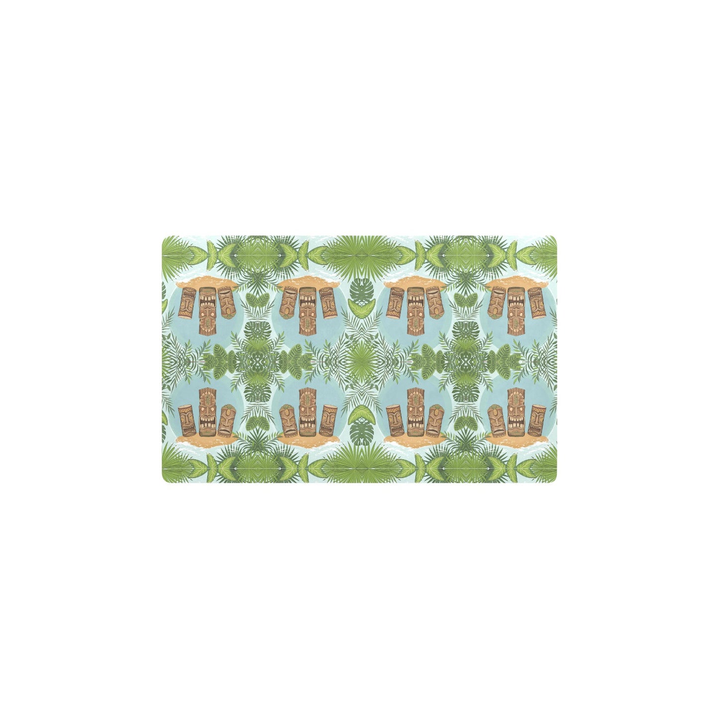 Tiki Wood Island Kitchen Mat