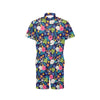 Beach Seashell Floral Theme Men's Romper