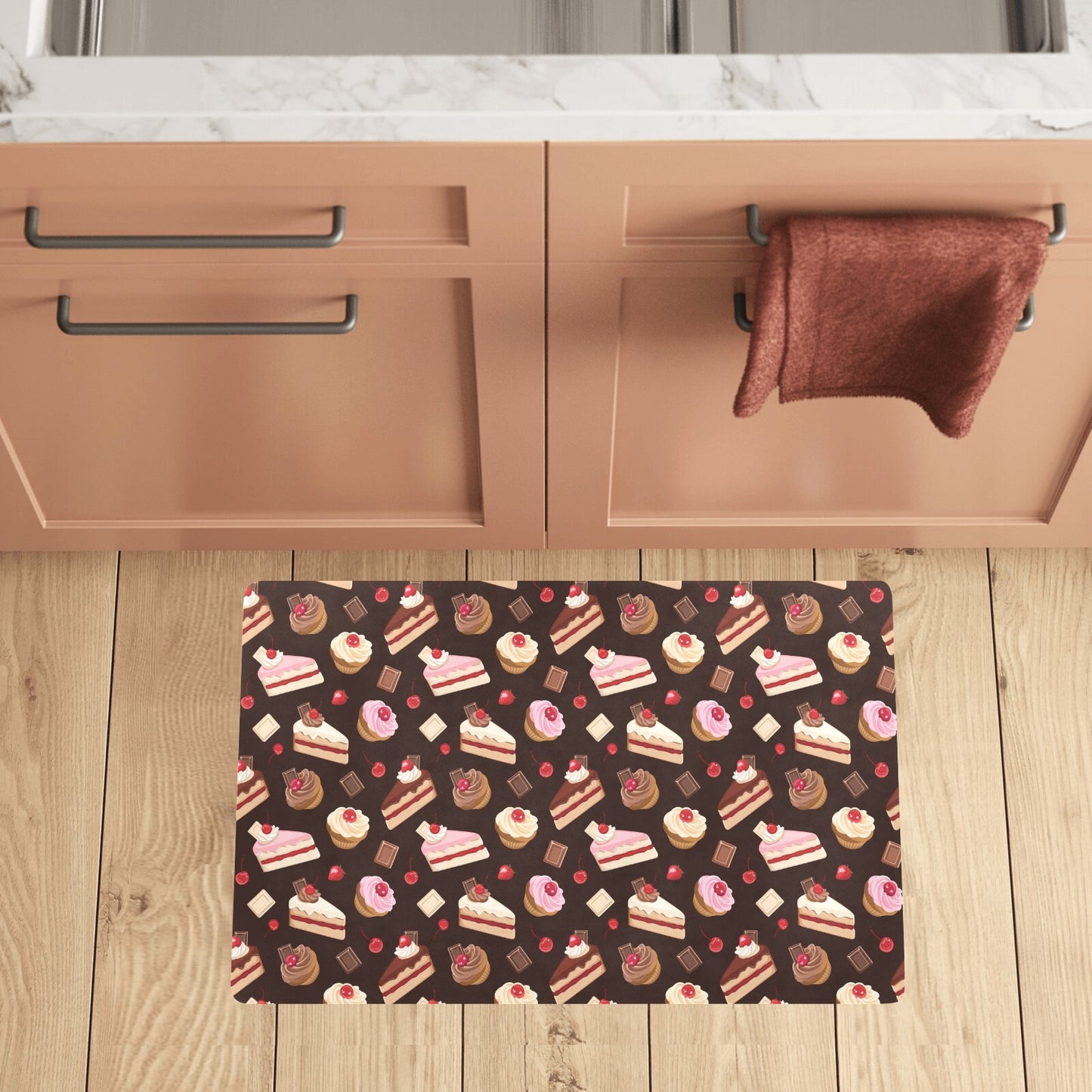 Cake Pattern Print Design 04 Kitchen Mat
