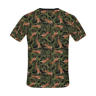 Tiger Pattern Print Design LKS303 Men's All Over Print T-shirt