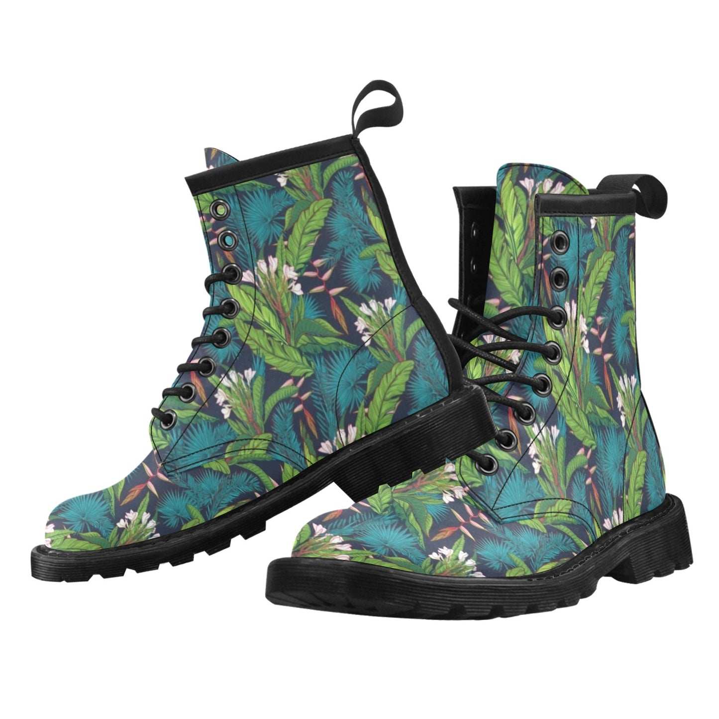 Rainforest Pattern Print Design RF01 Women's Boots