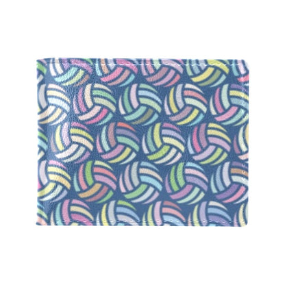 Volleyball Print Design LKS301 Men's ID Card Wallet