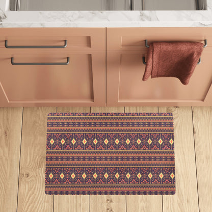 Southwest Ethnic Design Themed Print Kitchen Mat